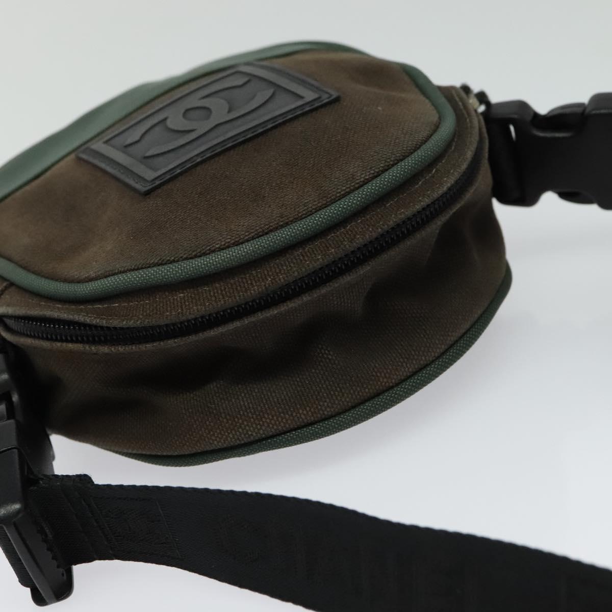 Chanel Sport line, Brown, Canvas, shoulder