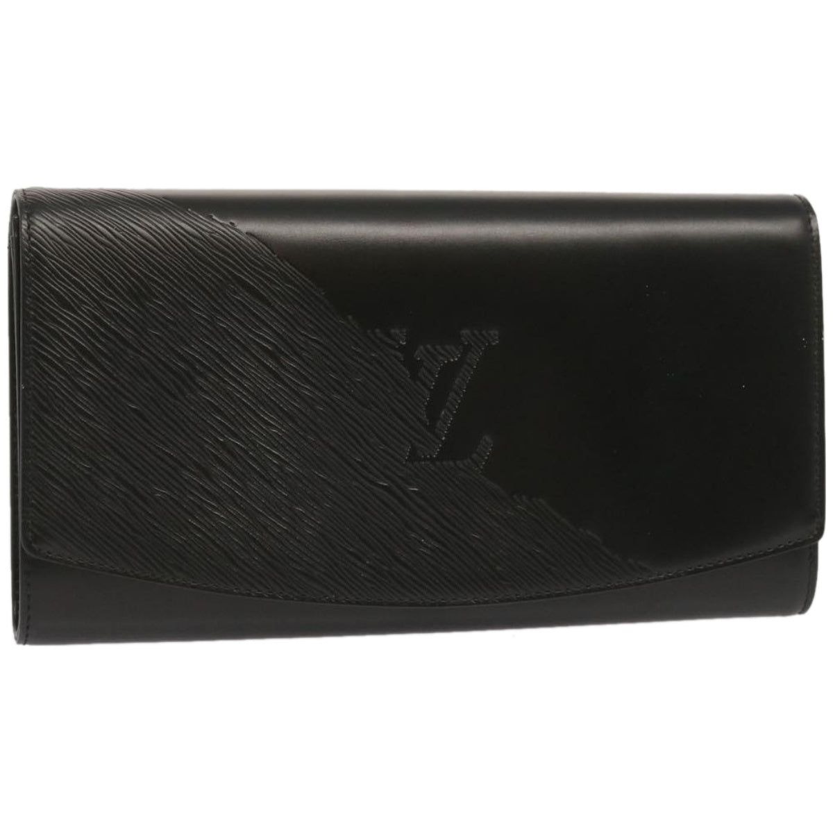 Louis Vuitton Opéra, Black, Leather, clutch