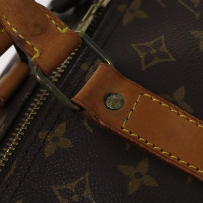 Louis Vuitton Keepall 60, Brown, Canvas, travel