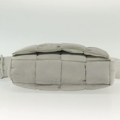 Bottega Veneta Cassette, GRAY, NYLON, shoulder