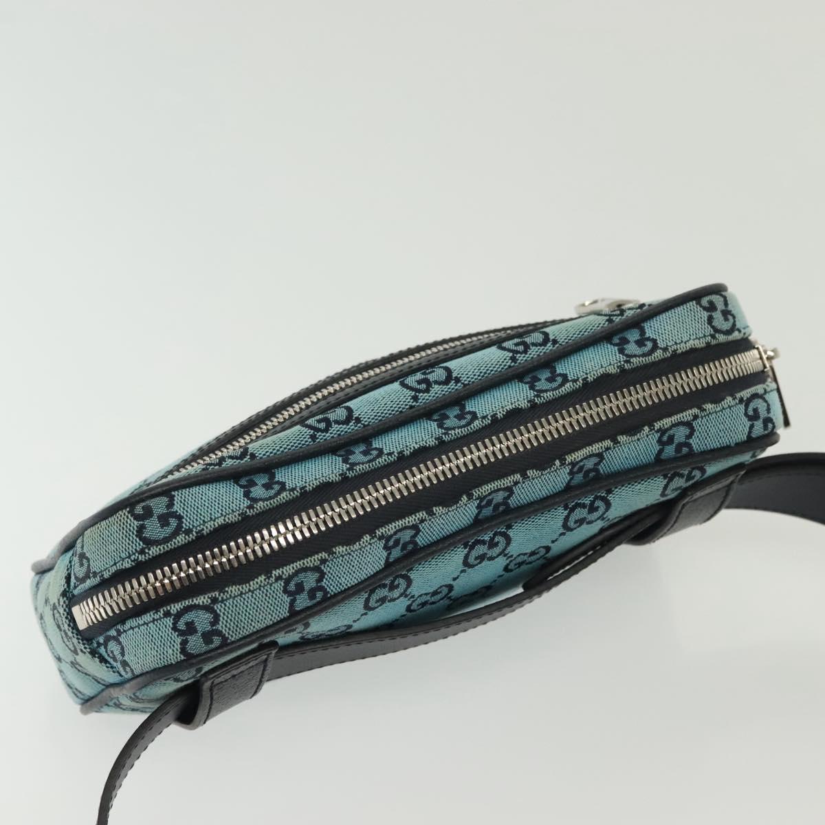Gucci GG canvas, Blue, Canvas, shoulder