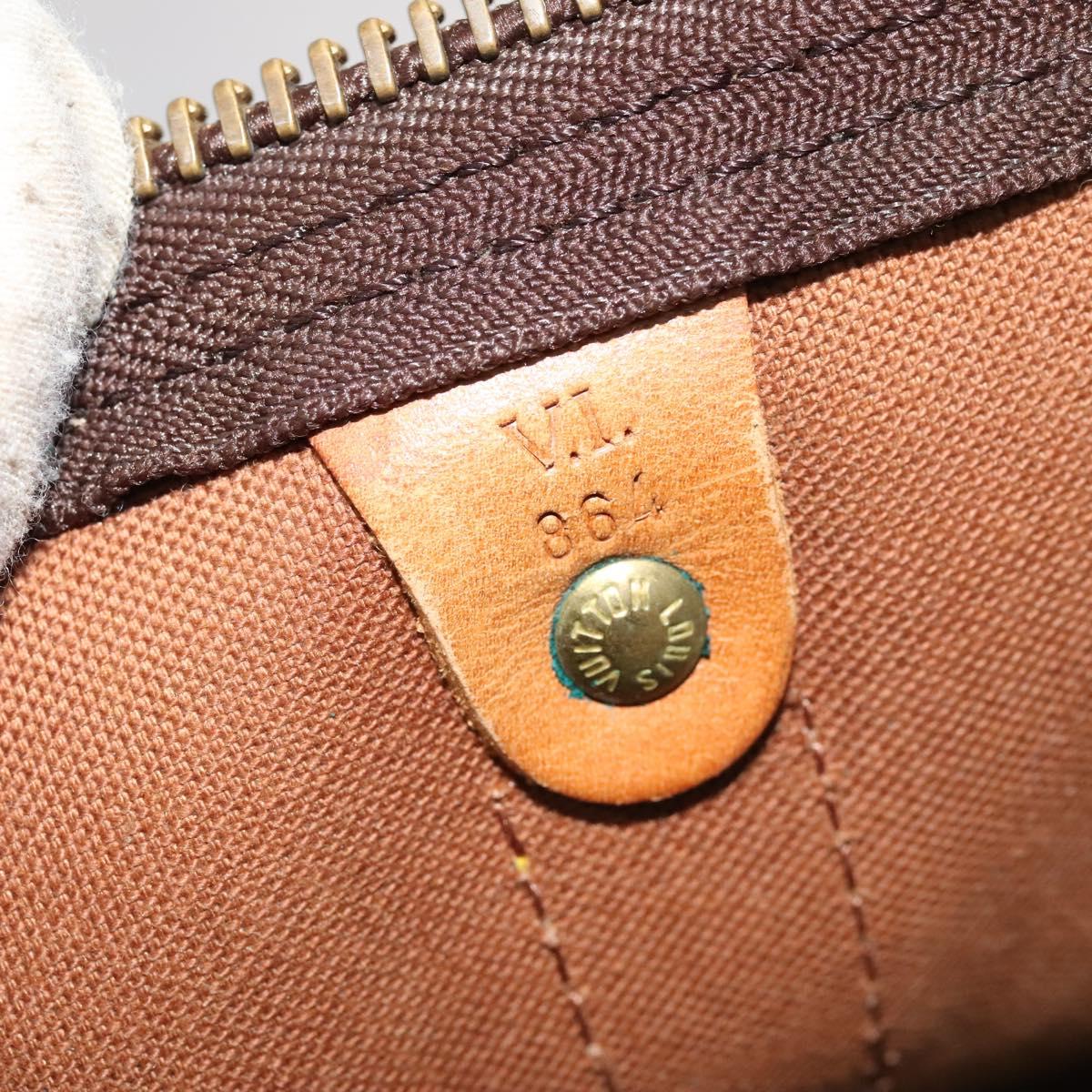 Louis Vuitton Keepall 50, Brown, Canvas, travel