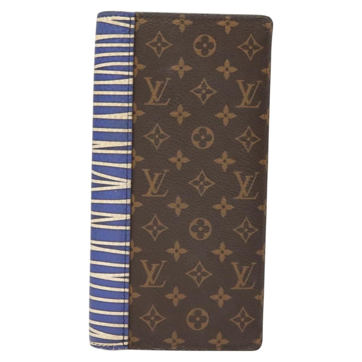 Louis Vuitton Brazza, Brown, Canvas, wallet
