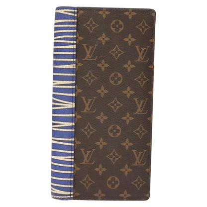Louis Vuitton Brazza, Brown, Canvas, wallet