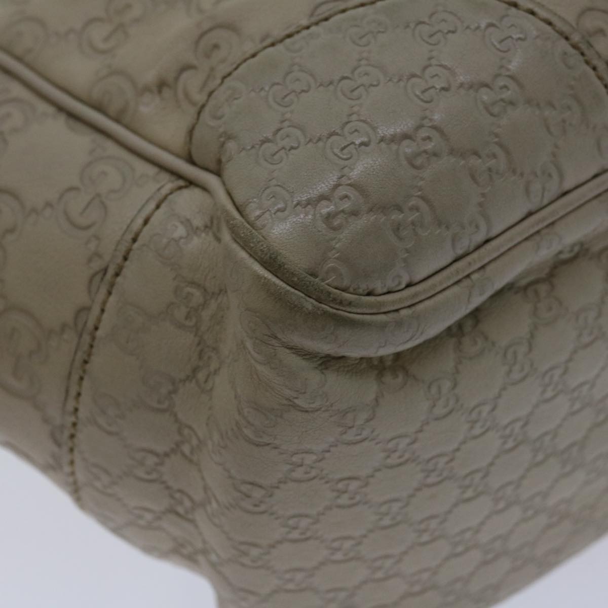 Gucci Bree Tote Guccissima Leather, GRAY, CANVAS, Tote bag