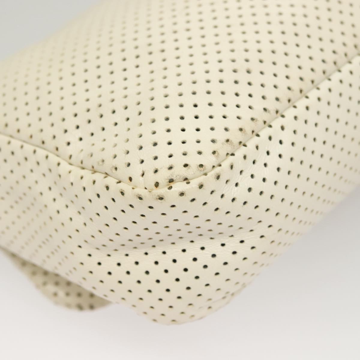 "Chanel 2,55", White, Leather, shoulder
