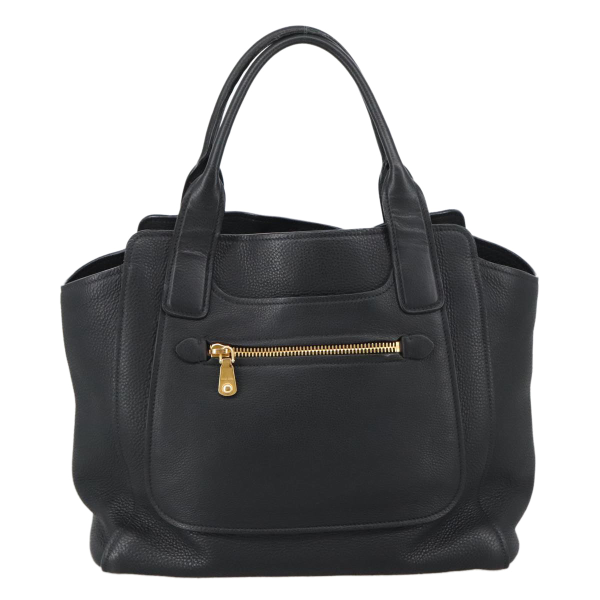 Miu Miu Vitello, Black, Leather, handbag