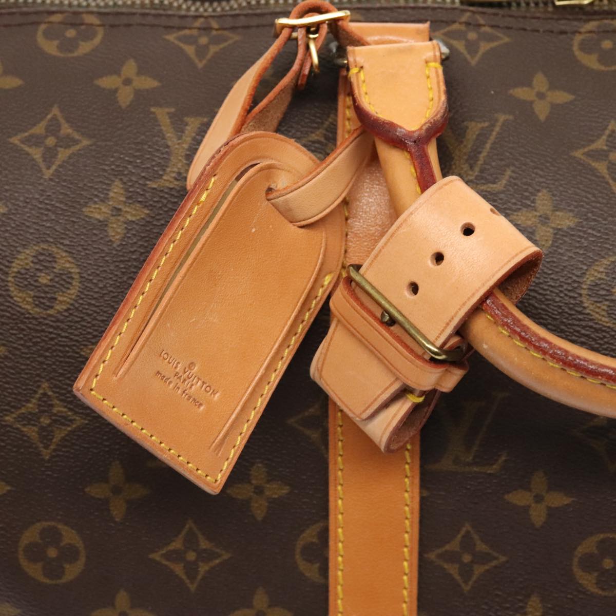 Louis Vuitton Keepall 50, Brown, Canvas, travel