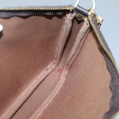 Louis Vuitton Pochette Accessoire, Brown, Canvas, clutch