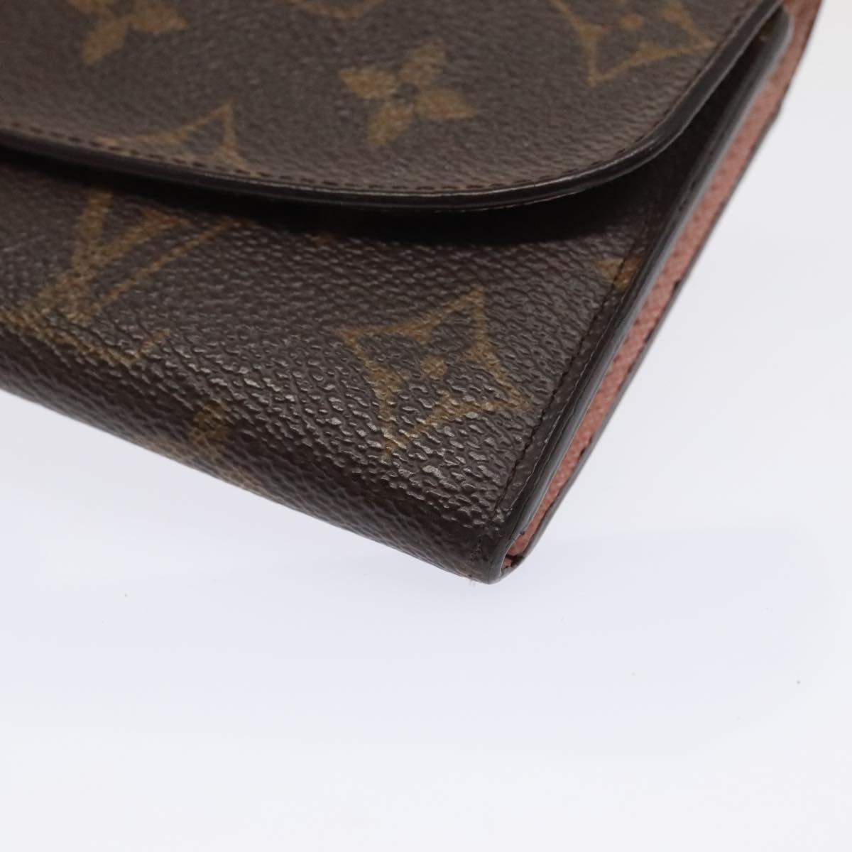 Louis Vuitton Emilie, Brown, Canvas, wallet