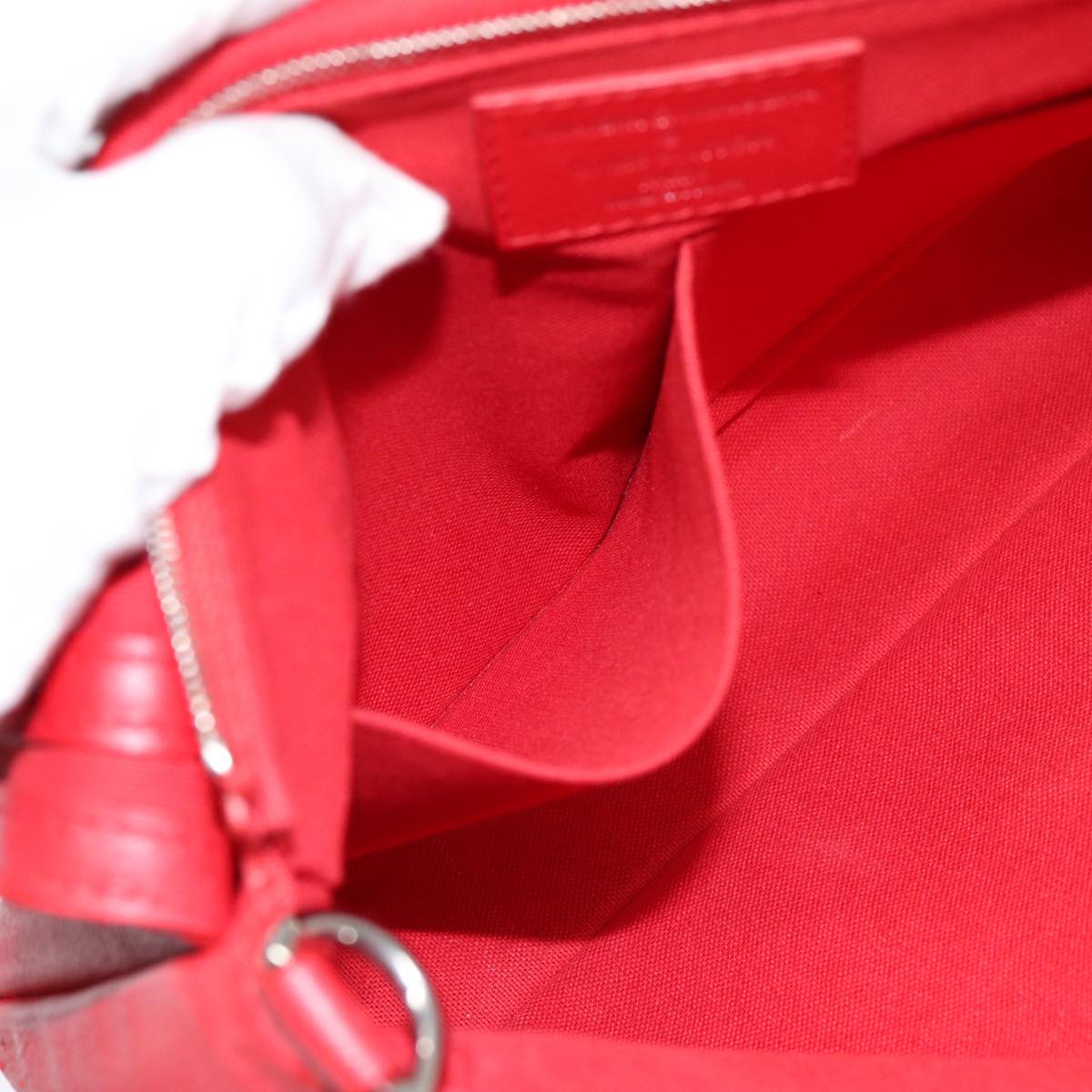 Louis Vuitton Parnassea, Red, Leather, clutch