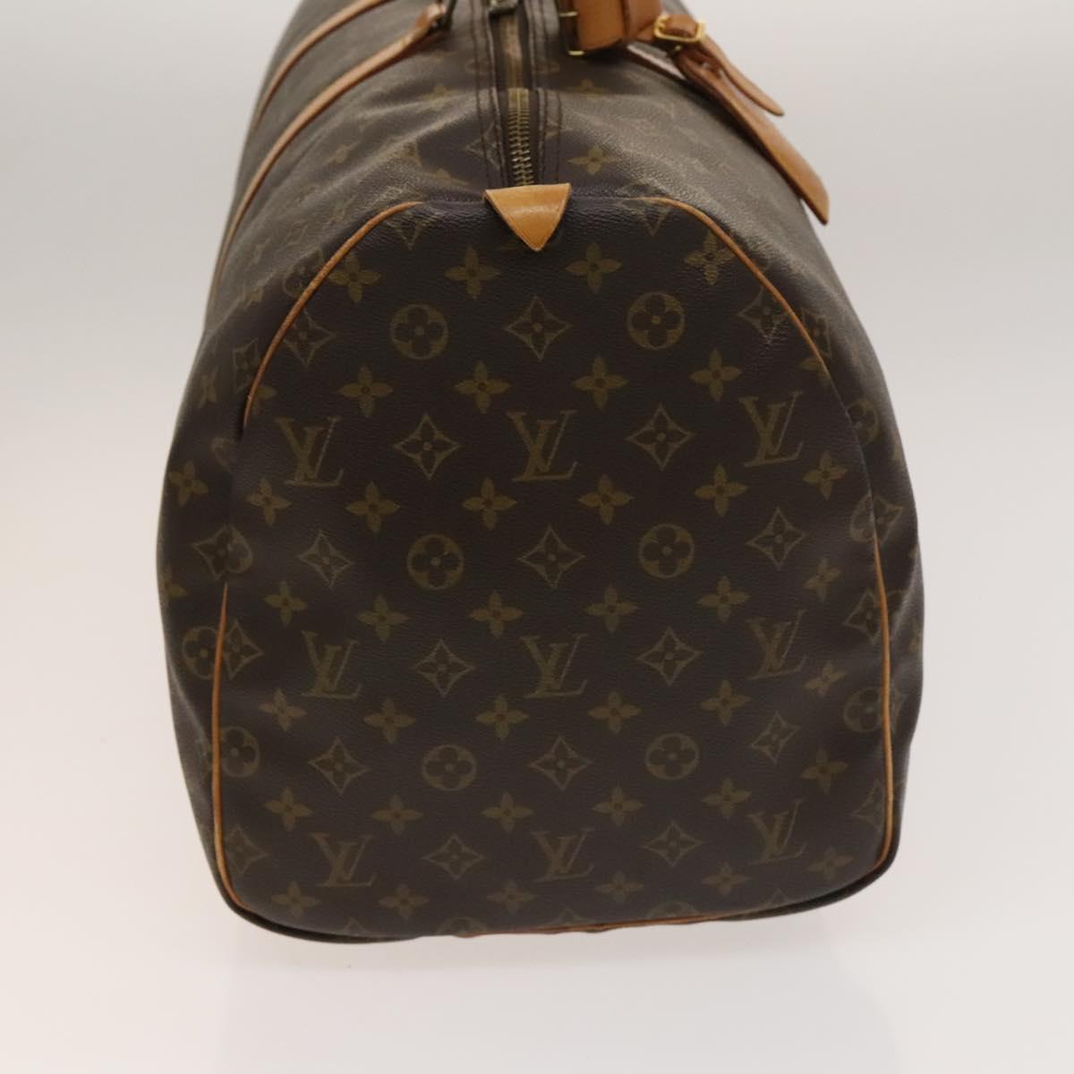 Louis Vuitton Keepall 55, Brown, Canvas, travel