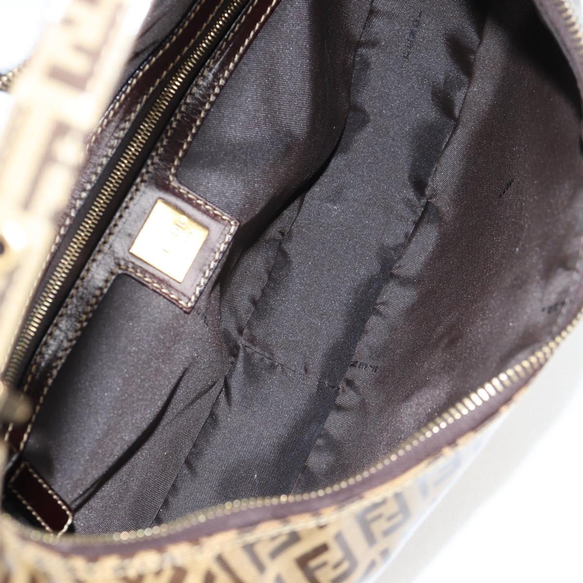 Fendi Zucchino, Brown, Canvas, handbag