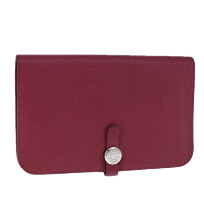 Hermès Dogon, Burgundy, Leather, wallet