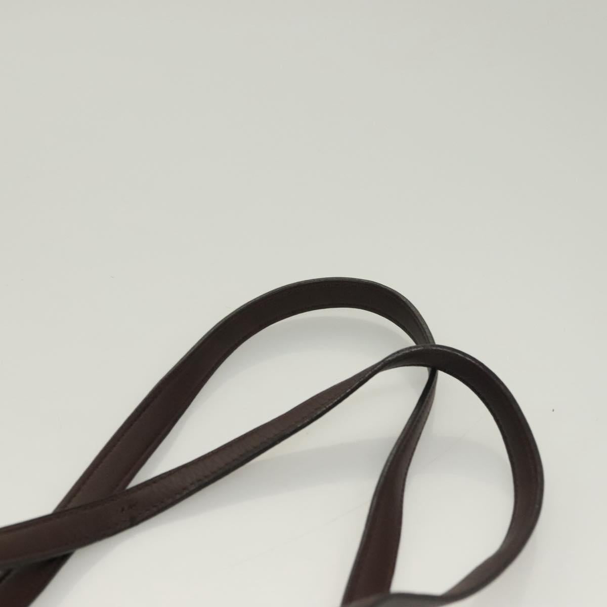 Hermès, Brown, Leather, shoulder