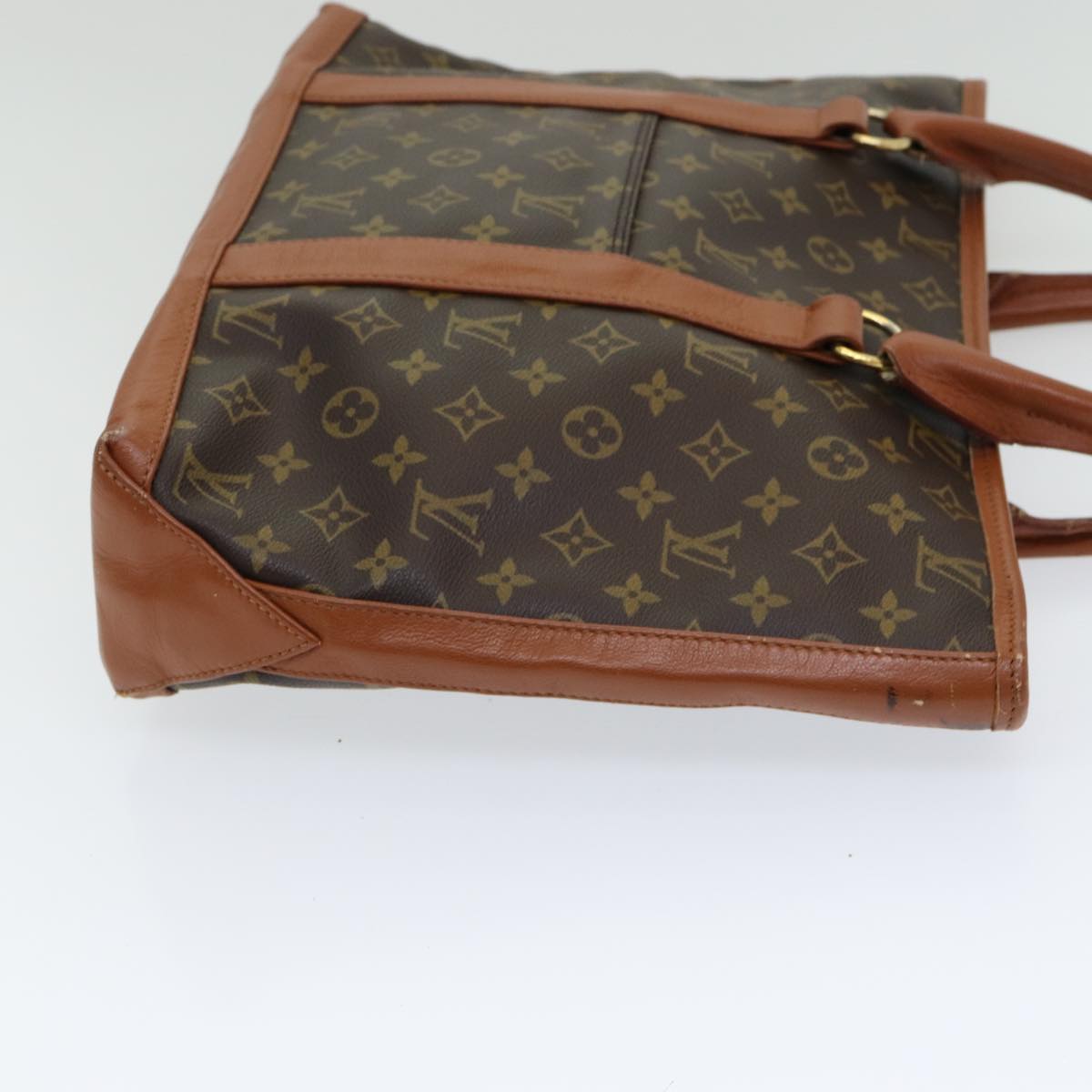 Louis Vuitton Weekend, Brown, Canvas, tote