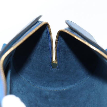 Louis Vuitton Soufflot, Blue, Leather, handbag