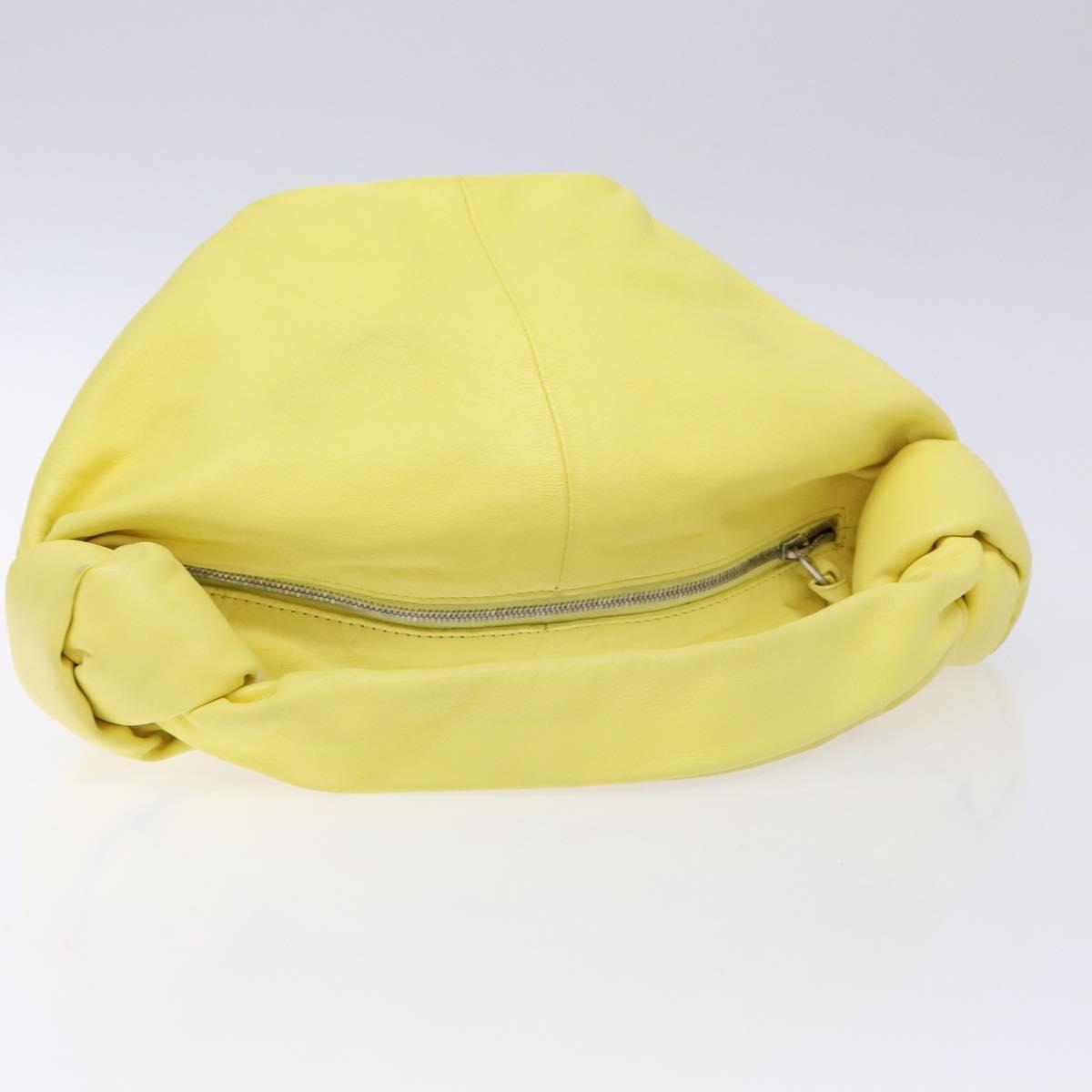 Bottega Veneta Double knot, Yellow, Leather, handbag