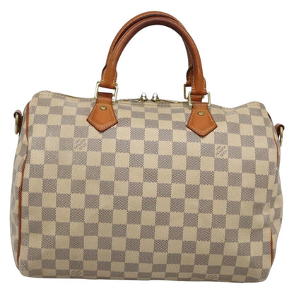 Louis Vuitton Speedy Bandoulière 30, White, Canvas, handbag