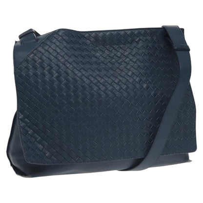 Bottega Veneta Intrecciato, Navy, Leather, shoulder