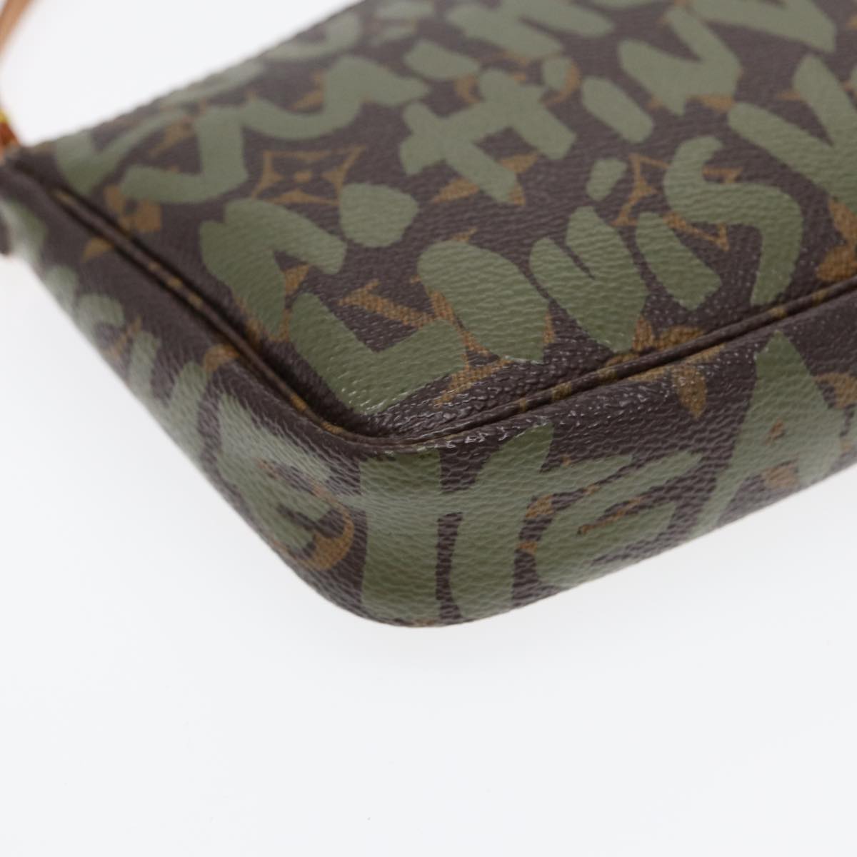 Louis Vuitton Pochette Accessoire, Brown, Canvas, clutch