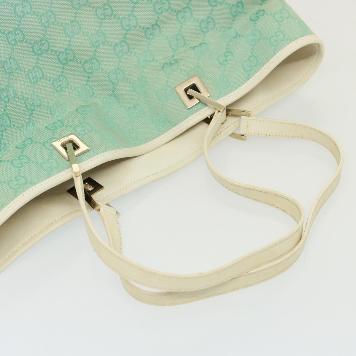 Gucci GG canvas, Blue, Canvas, shoulder
