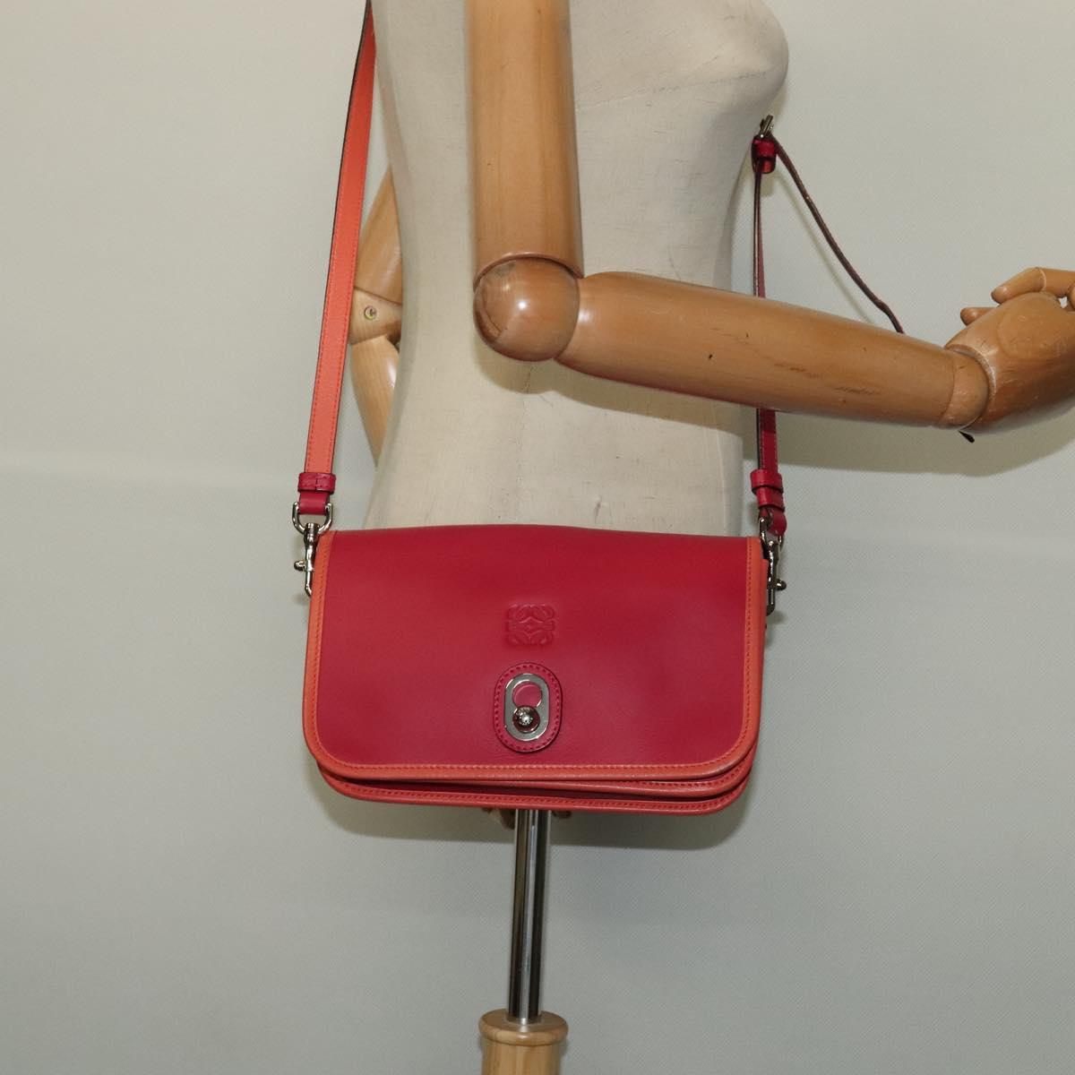 Loewe Ines, Pink, Leather, shoulder