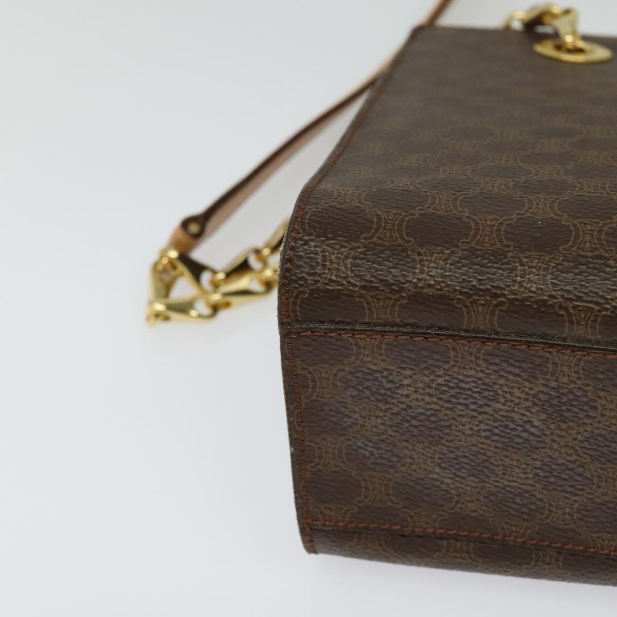 Céline Macadam, Brown, Canvas, shoulder