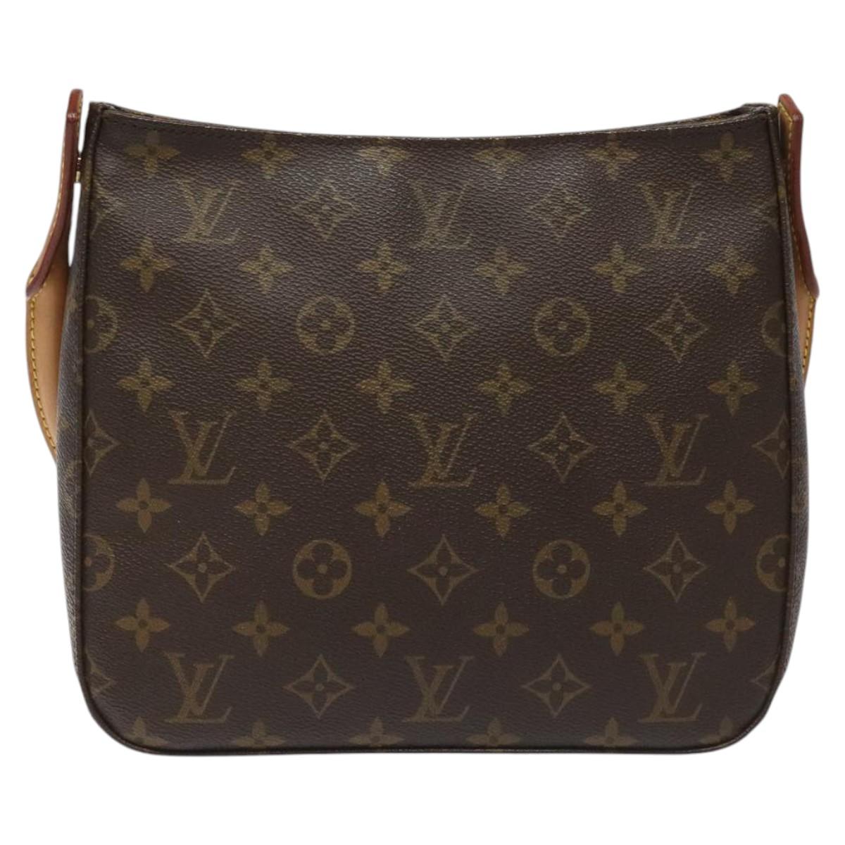 Louis Vuitton Looping MM, Brown, Canvas, shoulder