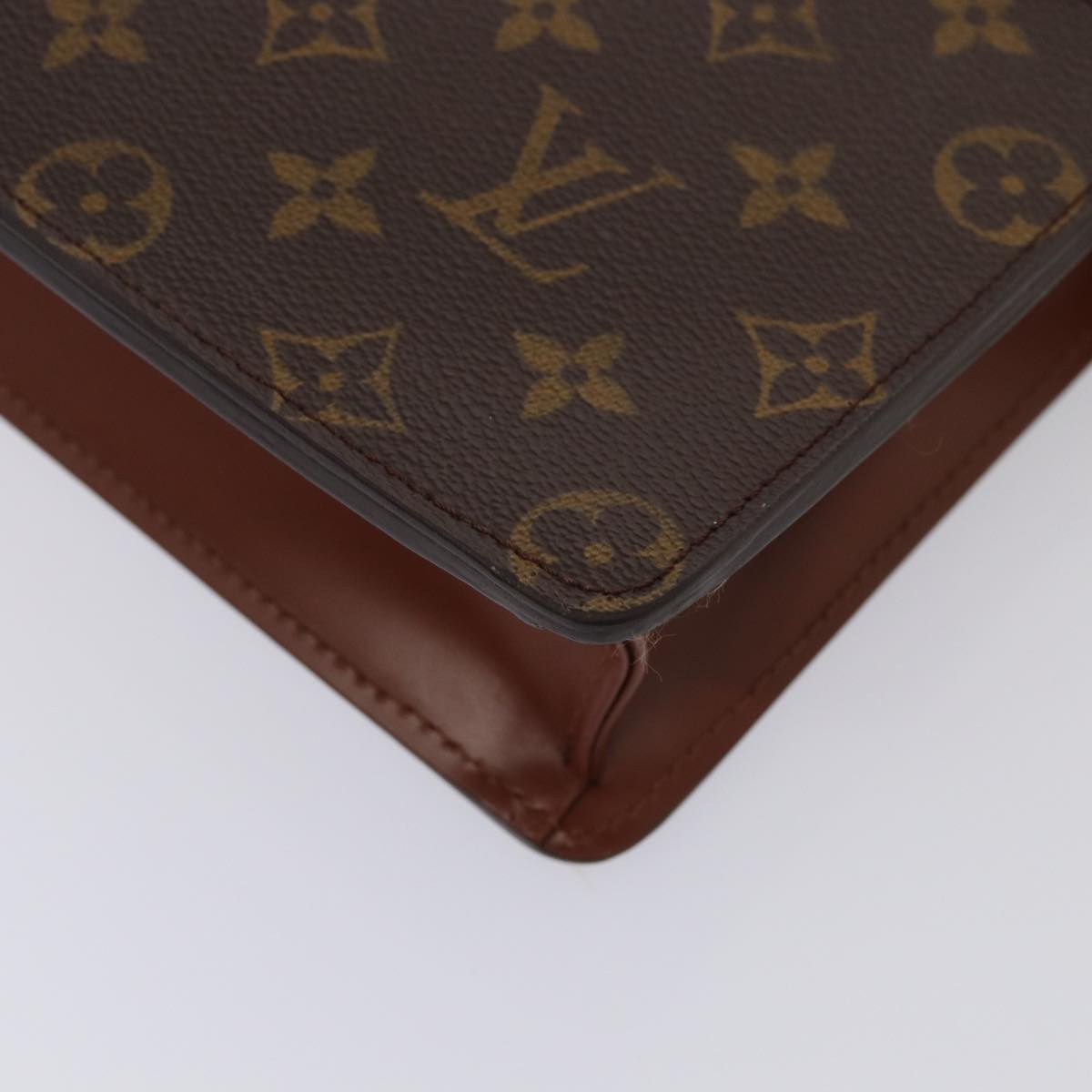 Louis Vuitton Pochette A4, Brown, Canvas, clutch