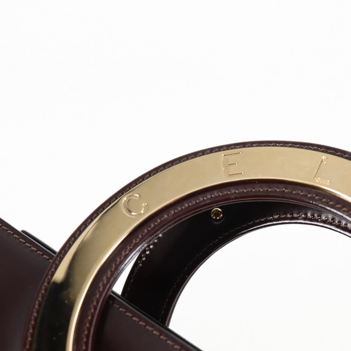 Céline Logo du cercle, Brown, Leather, handbag