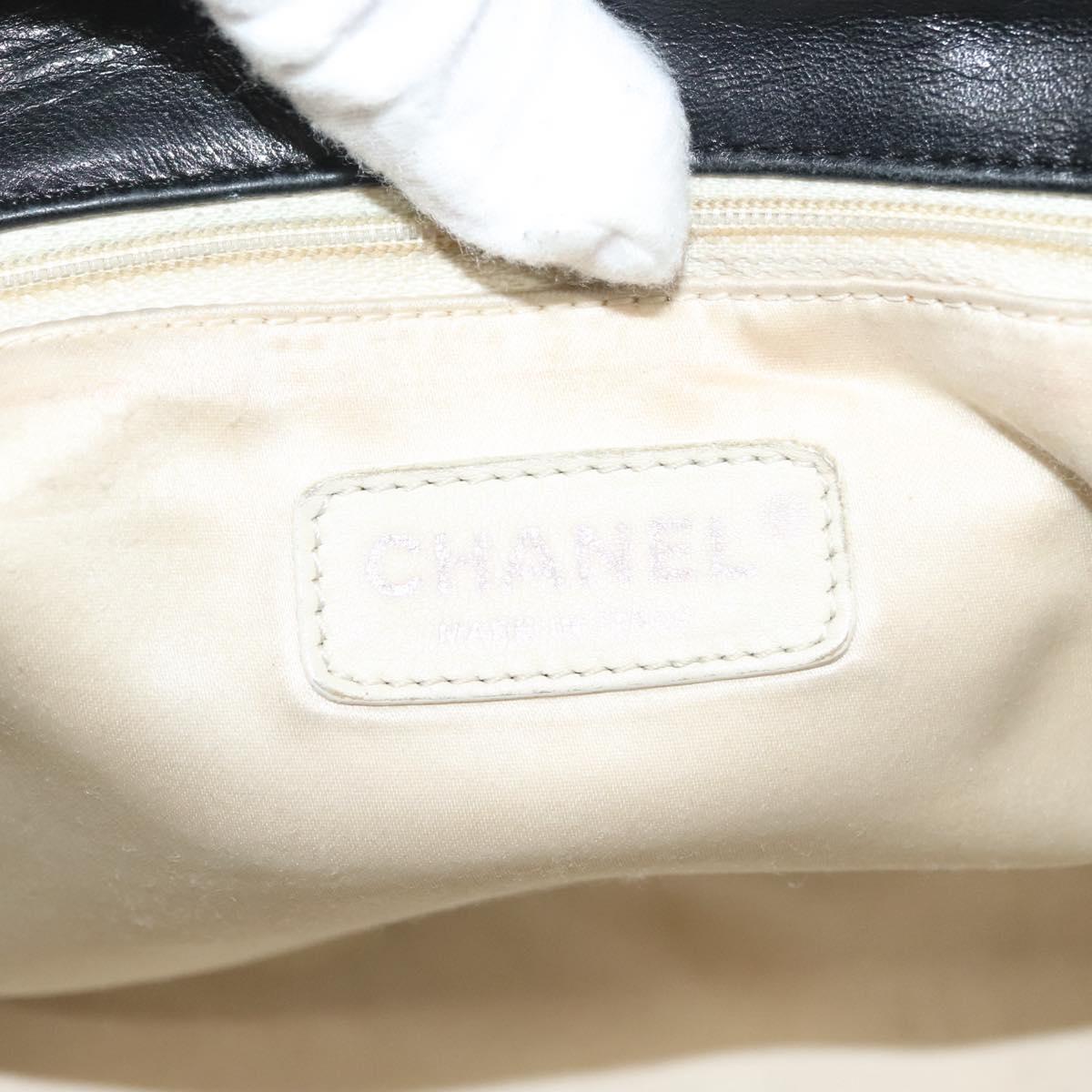 Chanel Mademoiselle, Black, Leather, shoulder