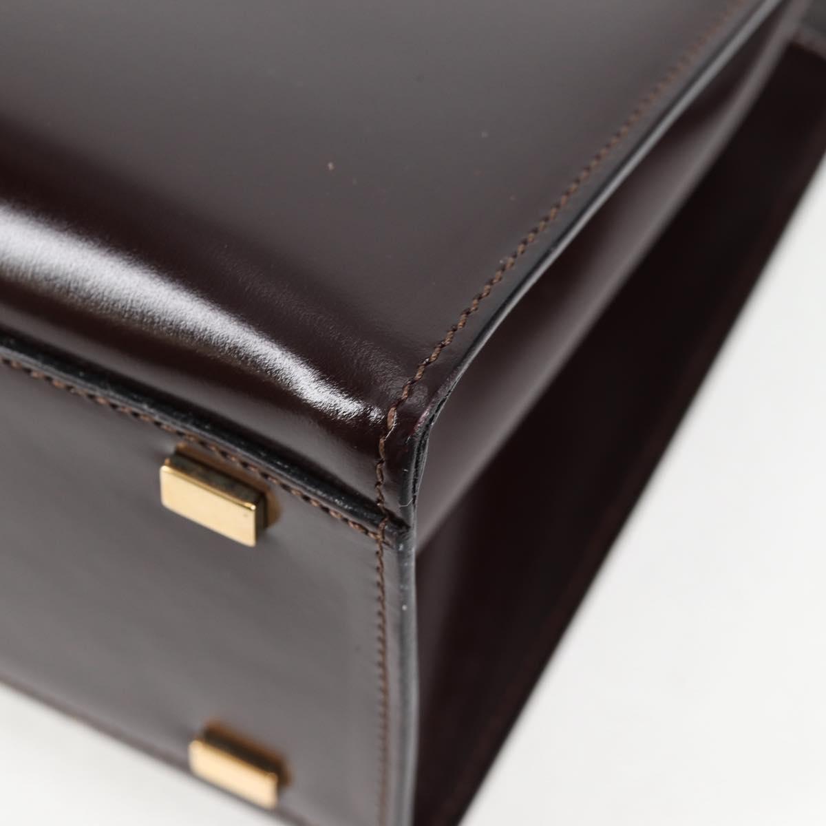 Céline Logo du cercle, Brown, Leather, handbag