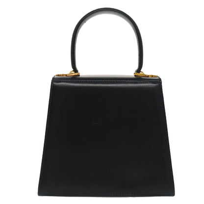 Salvatore Ferragamo Convertible Top Handle Bag Leather, BLACK, LEATHER, Handbag