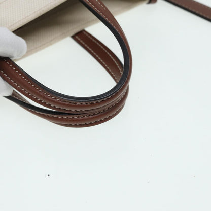 Burberry Horseferry, Beige, Canvas, handbag
