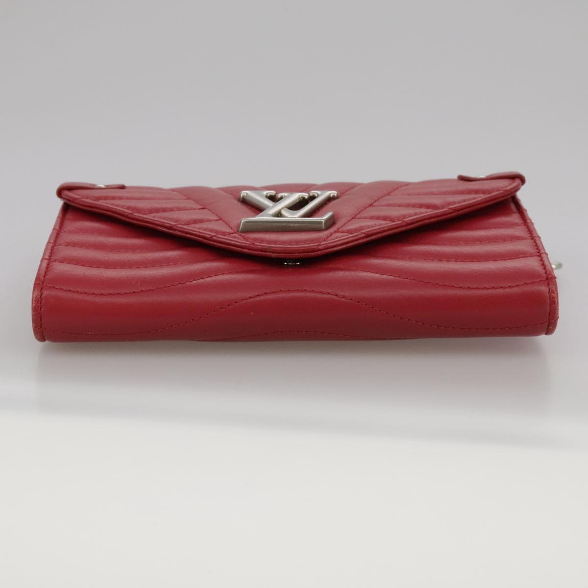 Louis Vuitton New Wave, Red, Leather, wallet