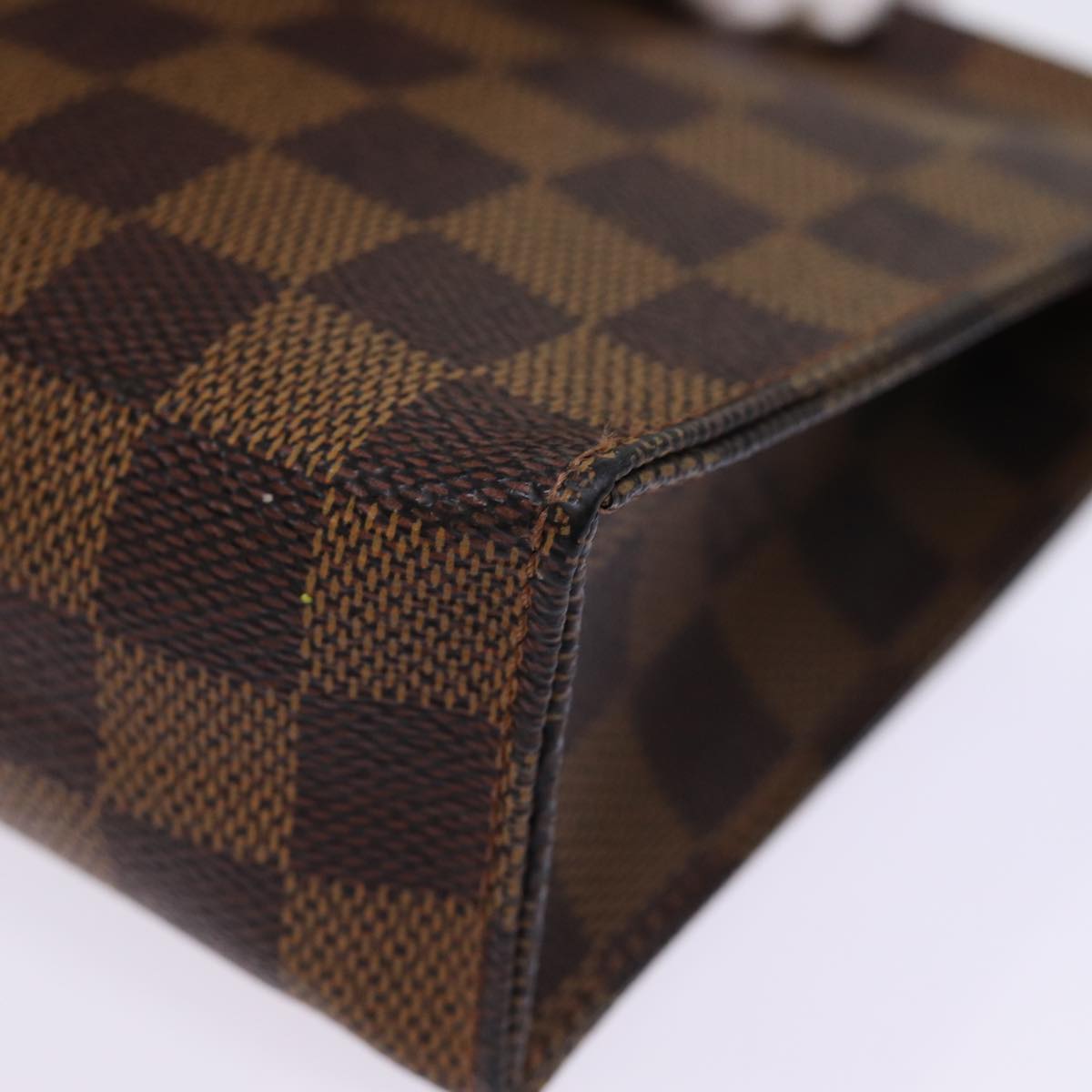 Louis Vuitton Poche Toilette, Brown, Canvas, clutch