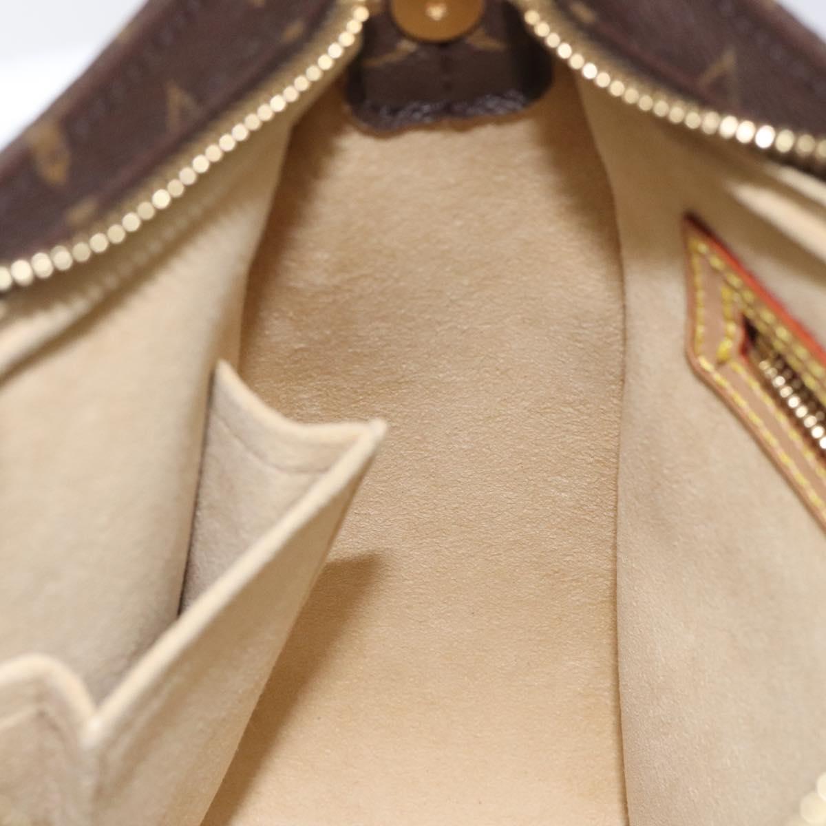 Louis Vuitton Looping MM, Brown, Canvas, shoulder