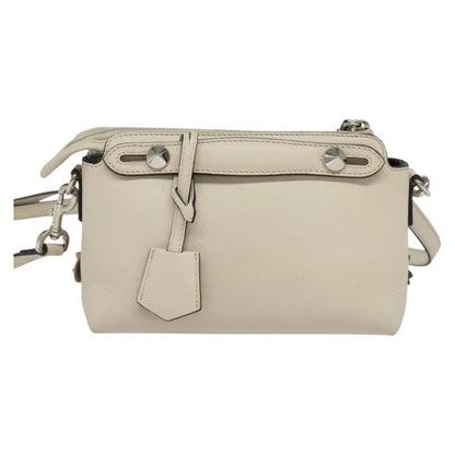 Fendi By The Way, Beige, Leather, handbag