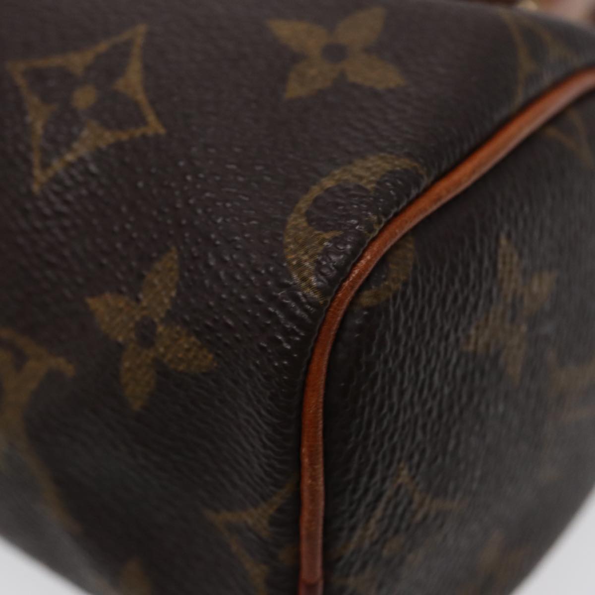 Louis Vuitton Mini speedy, Brown, Canvas, handbag