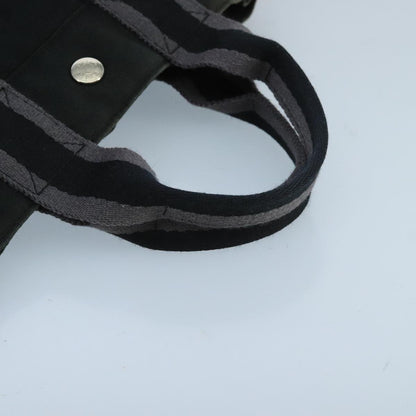 Hermès Fourre tout, Black, Canvas, tote