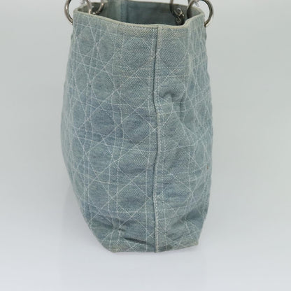 Dior Lady Dior, Blue, Canvas, handbag