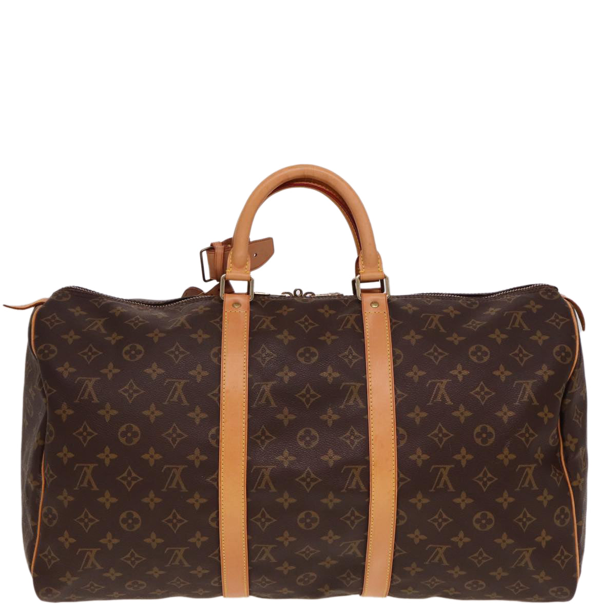 Louis Vuitton Keepall 50, Brown, Canvas, travel