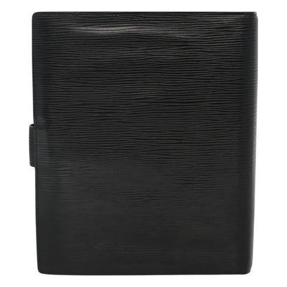 Louis Vuitton Agenda cover, Black, Leather, wallet