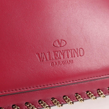 Valentino Garavani Demilune, Pink, Leather, shoulder