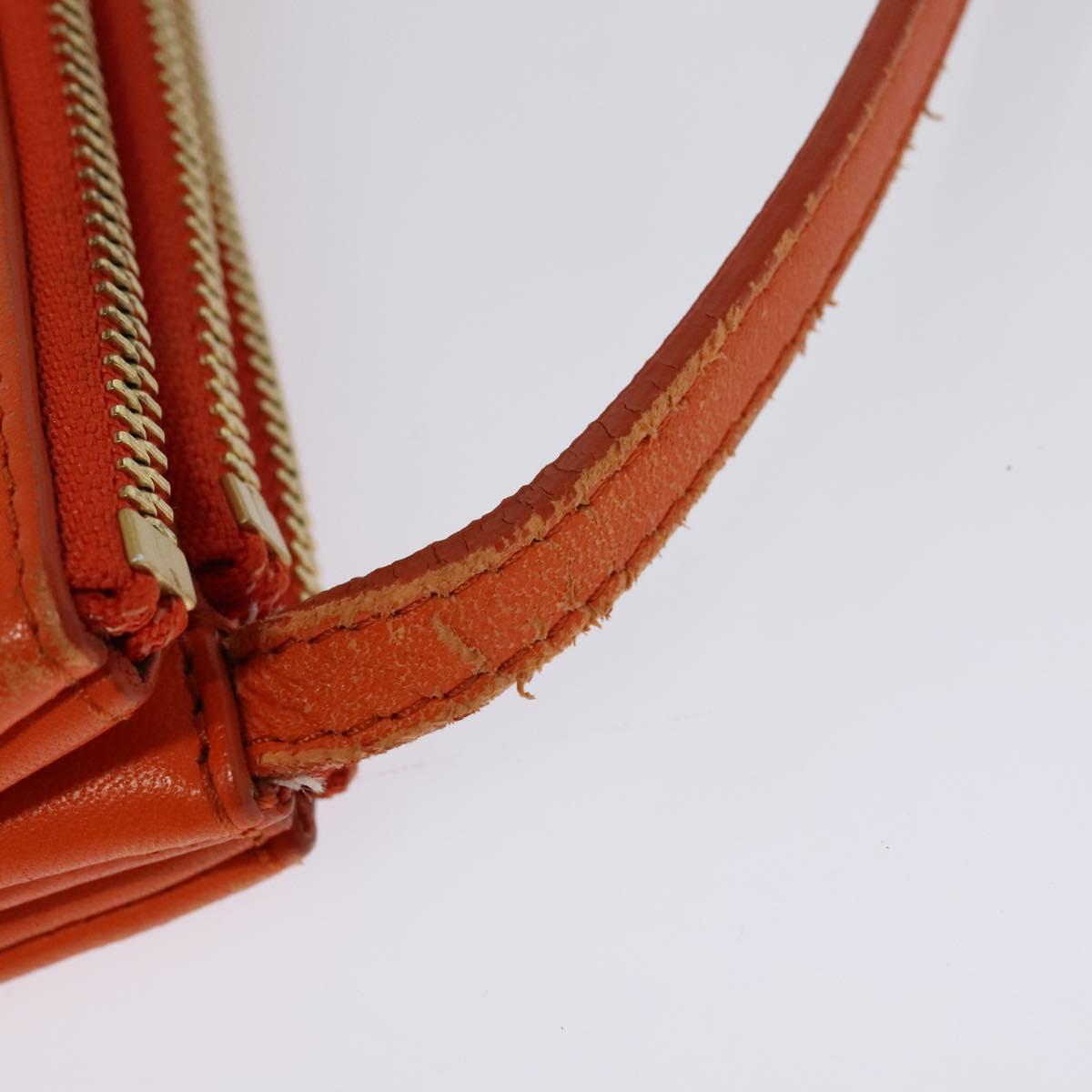 Céline Trio, Orange, Leather, shoulder