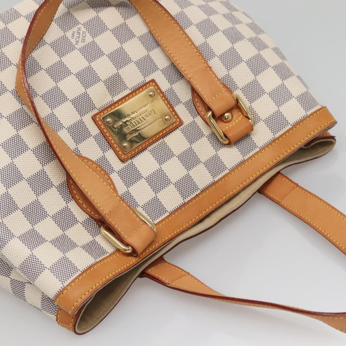 Louis Vuitton Hampstead, White, Canvas, tote