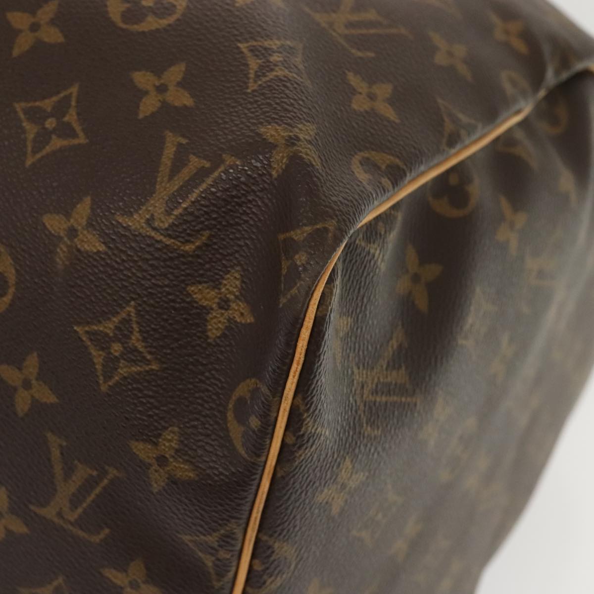 Louis Vuitton Keepall 55, Brown, Canvas, travel