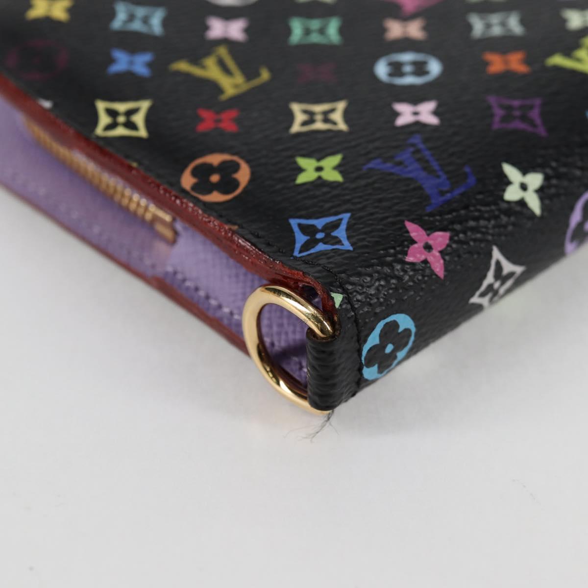 Louis Vuitton Insolite, Black, Canvas, wallet