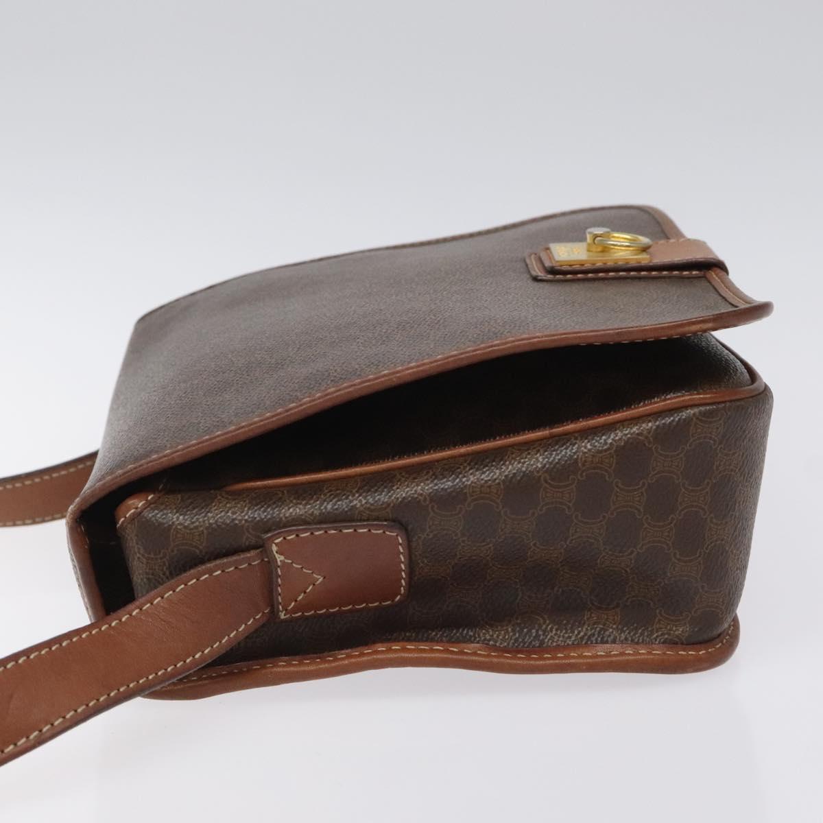 Céline Macadam, Brown, Canvas, shoulder